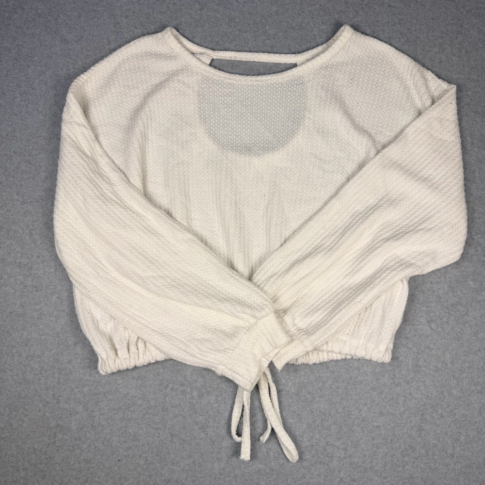 Hollister Cream Textured Sweater